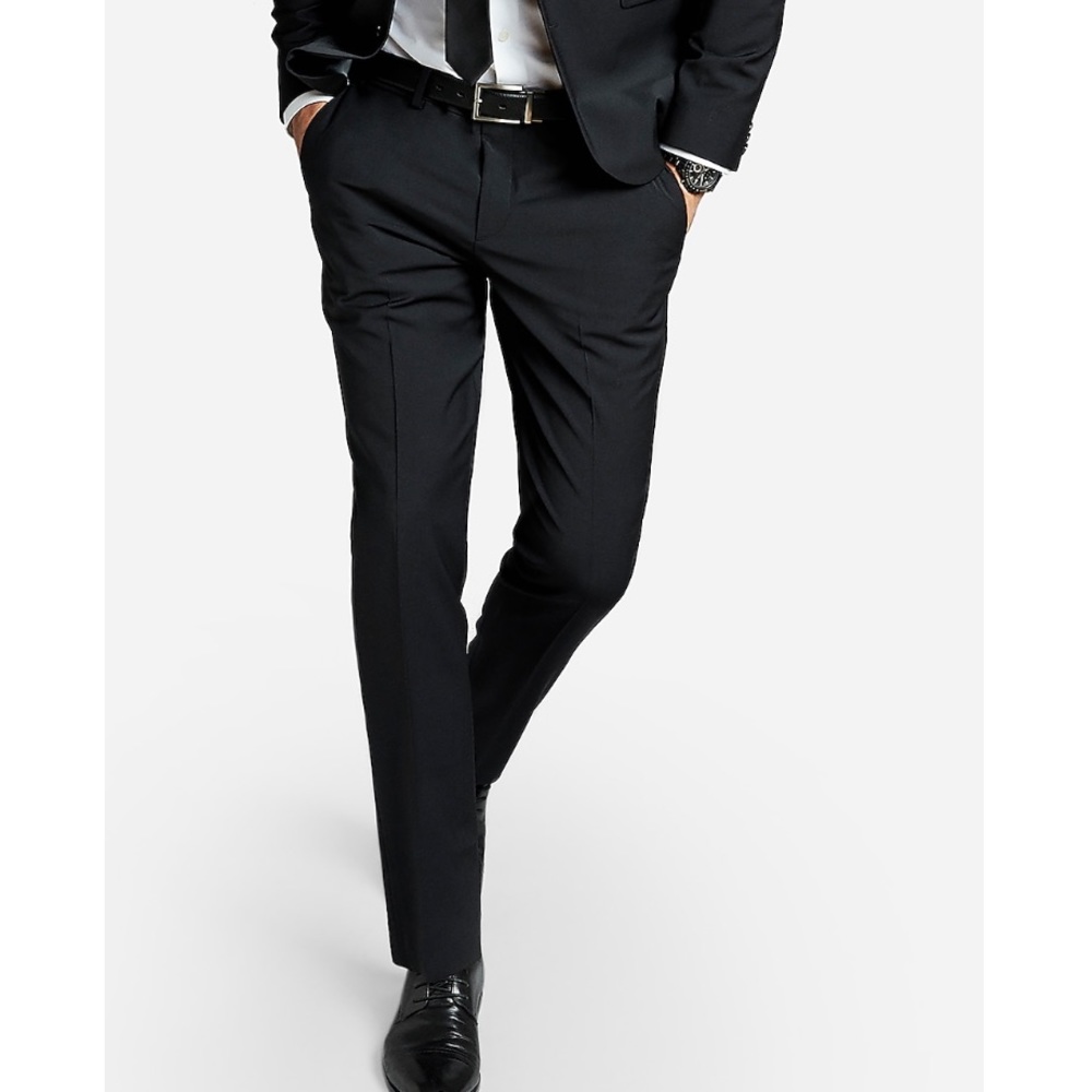 Express Black Wool Suit Pants